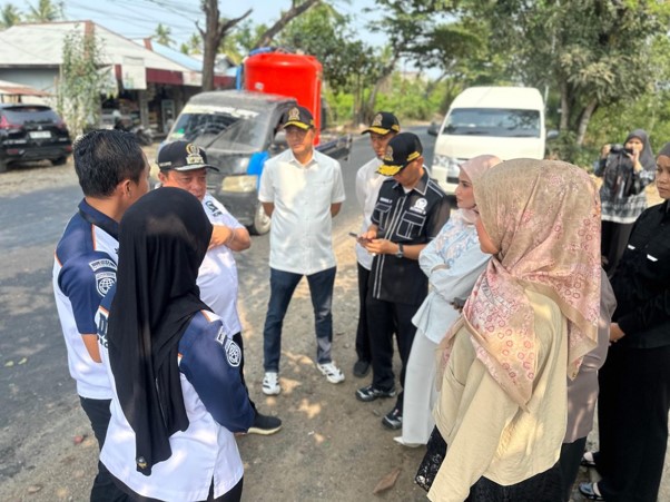 25 PJU Terpasang di Jalan Trans Kalimantan Desa Beringin Batola, Kawasan Vital Penghubung Antarprovinsi Kini Terang