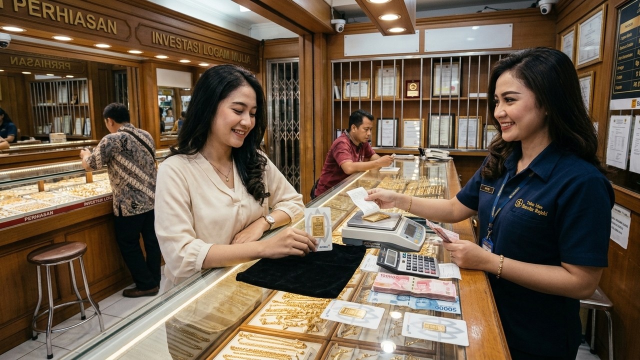 Harga Emas Pegadaian di Sumatera Selatan Turun 8 September 2026, Antam 0,5 Gram Rp1,390 Juta