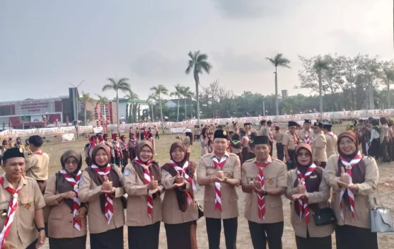 Kemah Pramuka Madrasah Daerah 2026 Dibuka, Kepala MIN 1 Kaur Jamila Hadir Langsung di UINFAS Bengkulu