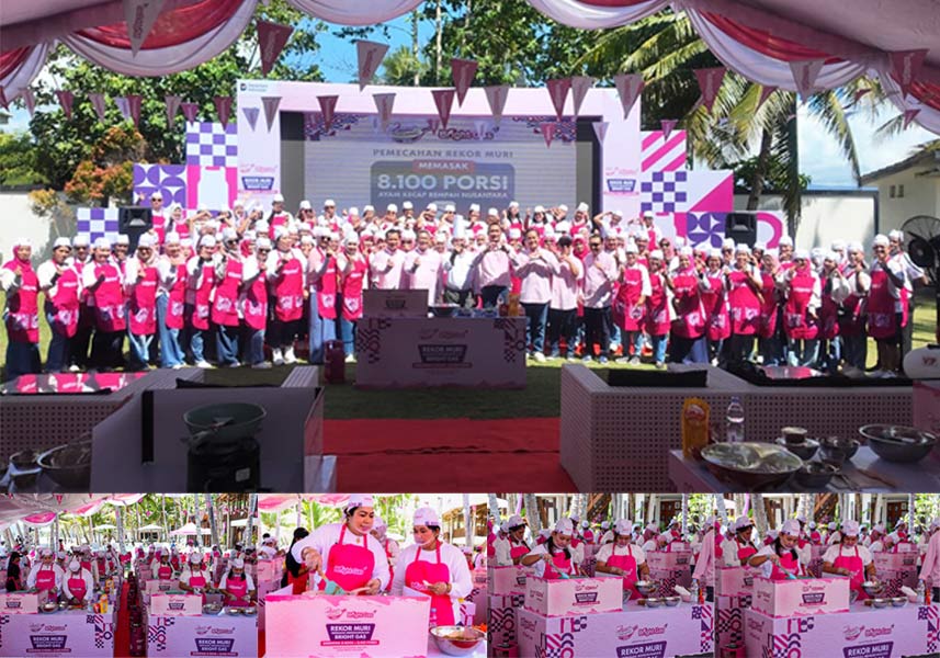 Pertamina Patra Niaga Pecahkan Rekor MURI Masak 8.100 Porsi Ayam Kecap Serentak di 8 Kota, Jayapura Libatkan 100 Peserta
