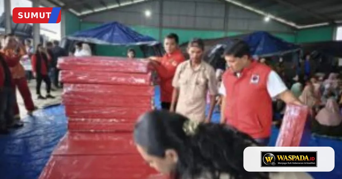 DPD PDI Perjuangan Sumut Instruksikan 5 Poin Kesiapsiagaan Bencana ke Seluruh Kader, Kantor DPC Jadi Posko