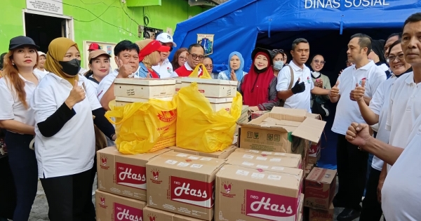 GNTI Salurkan Sembako untuk Korban Kebakaran di Gambir, Bantuan Diberikan Langsung ke Rumah Warga