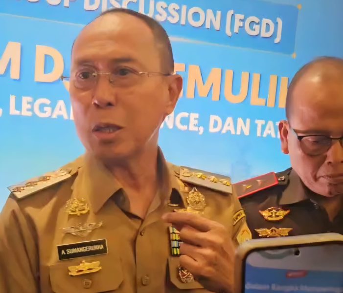 Ditanya Denda Satgas PKH Rp2,09 Triliun untuk PT TMS, Gubernur Sultra Andi Sumangerukka Justru Balik Menanyai Wartawan