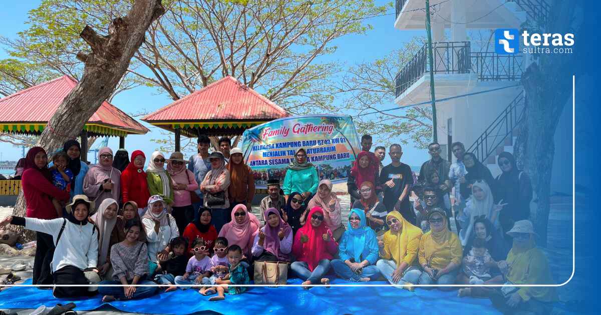 Warga Anduonohu Kendari Gelar Family Gathering di Pantai Nambo, Lomba Bola Gotong hingga Lari Karung Meriahkan Acara