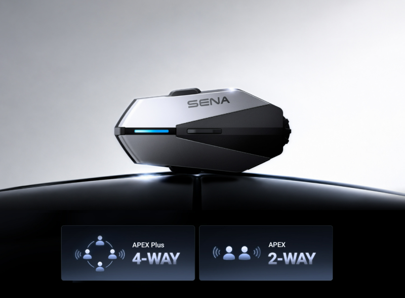 Sena APEX dan APEX PLUS Meluncur, Intercom Mesin Tanpa Fitur Mesh