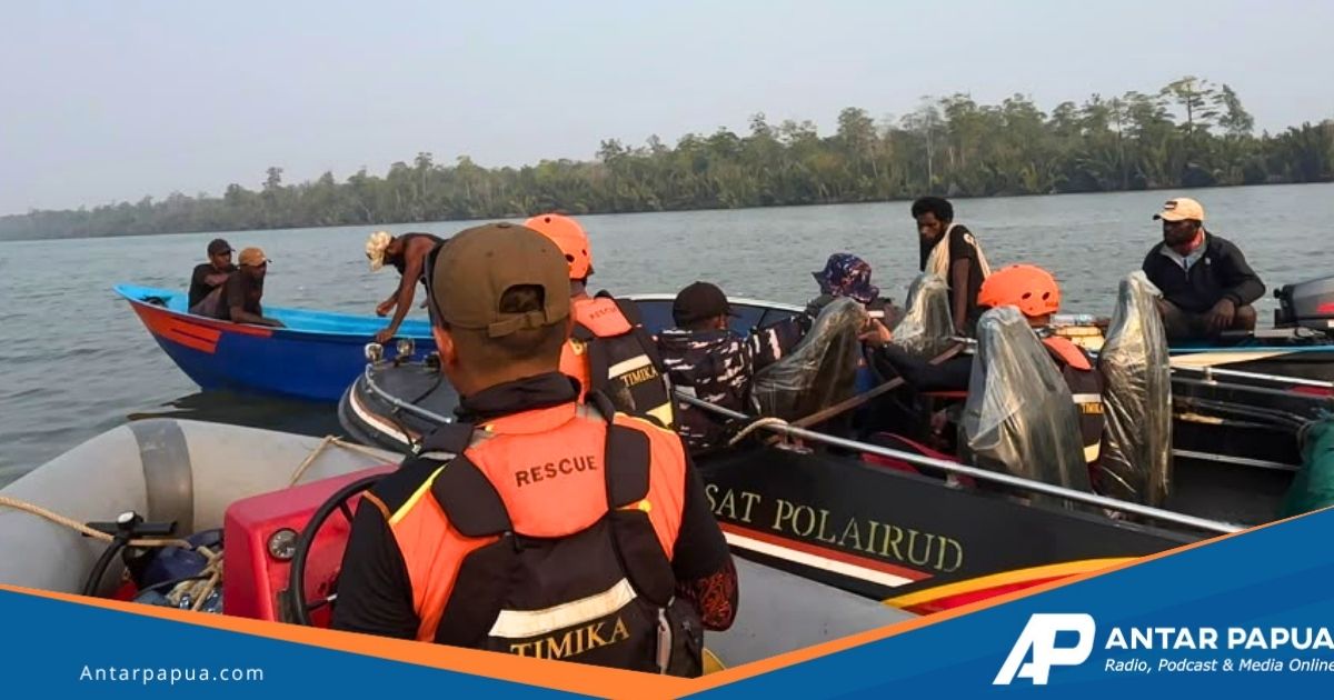 SAR Gabungan Sisir 10 Mil Laut di Muara Betcbamu Asmat, 5 Korban Tenggelam Belum Ditemukan Hingga Hari Ketiga
