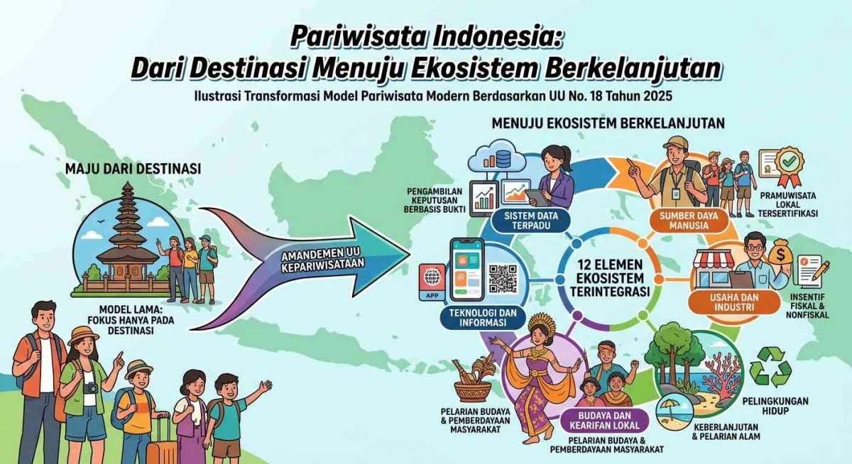 UU Pariwisata Baru Disahkan, 12 Elemen Ekosistem Wajib Diterapkan Pengelola