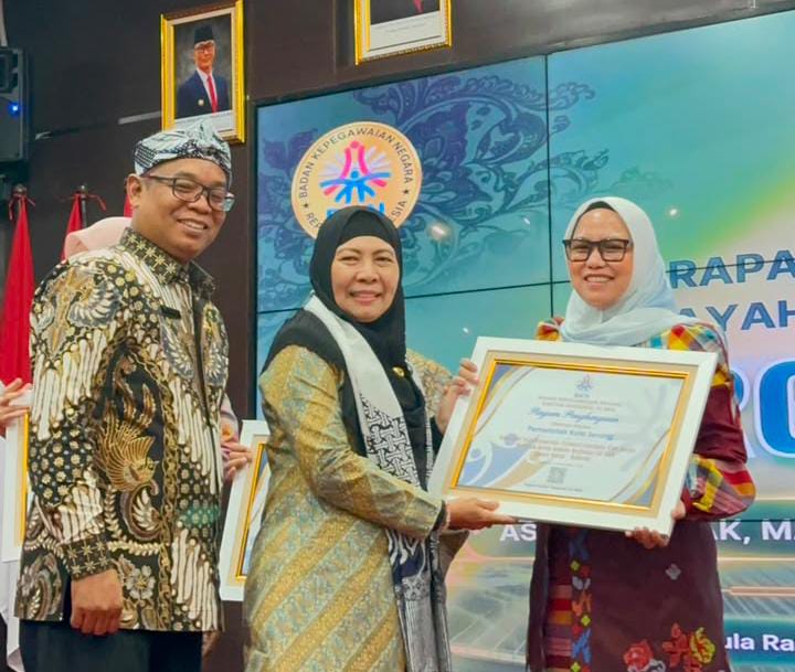 BKPSDM Kota Serang Raih 5 Penghargaan BKN Kanreg III Bandung, Wali Kota Budi Rustandi Apresiasi Kinerja ASN