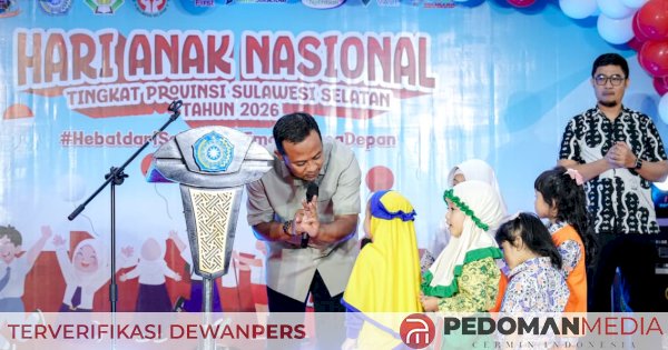 Gubernur Sulsel Buka Festival HAN ke-42 di Phinisi Point, 200 Anak Ikut Lomba 9-12 September 2026