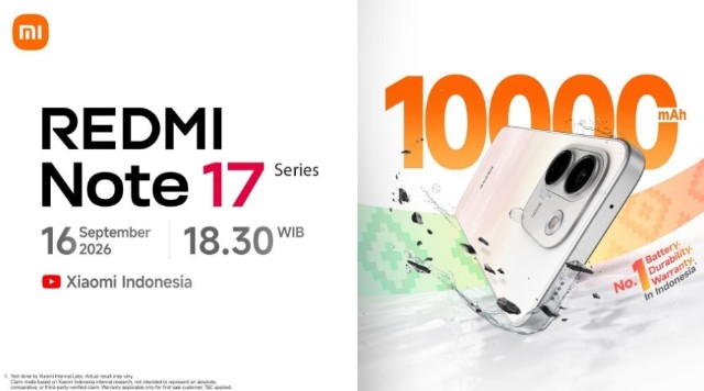 Xiaomi Rilis REDMI Note 17 Series 16 September 2026, Baterai 10.000 mAh
