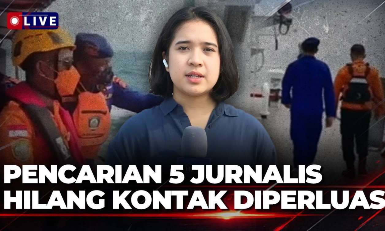 Tim SAR Perluas Pencarian 5 Jurnalis Hilang di Selat Sunda