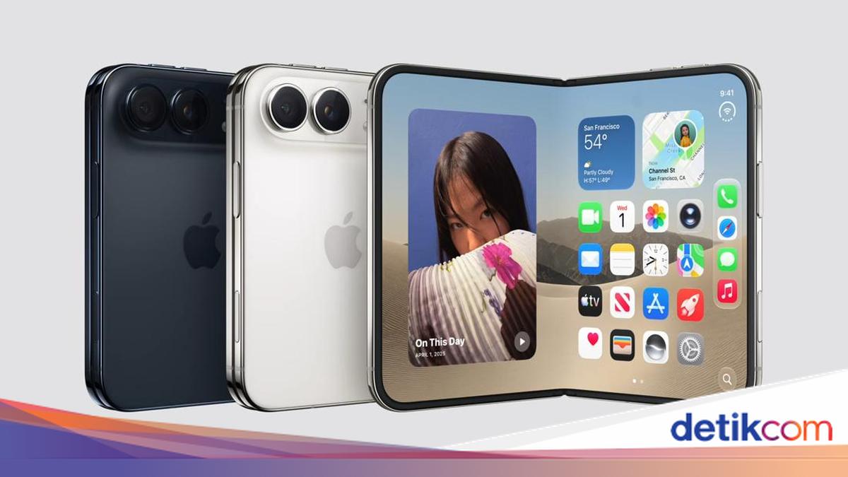 iPhone Duo Resmi Meluncur, HP Lipat Pertama Apple Mulai Rp 35 Juta