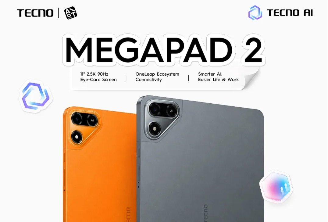 TECNO MEGAPAD 2 dan SE 2 Resmi di Indonesia, Tablet 2.5K Mulai Rp3 Jutaan