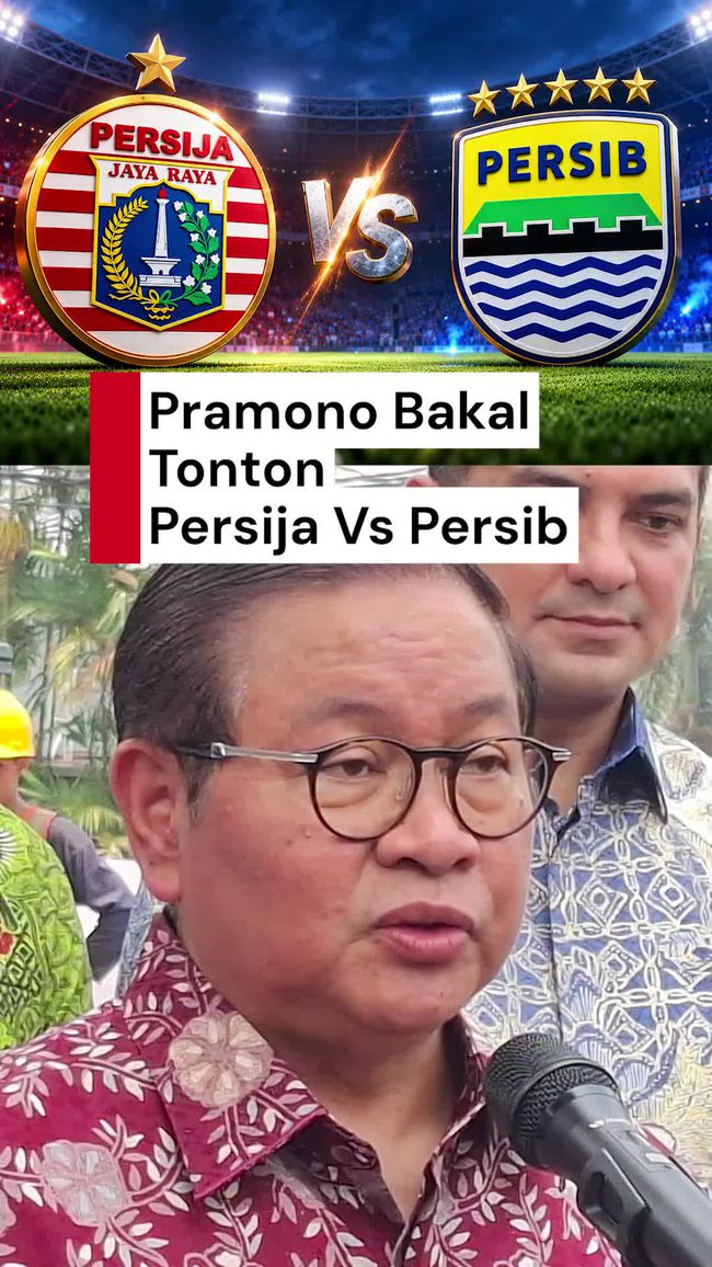 Pramono Anung Siap Nonton Persija vs Persib, Asal Digelar di Jakarta