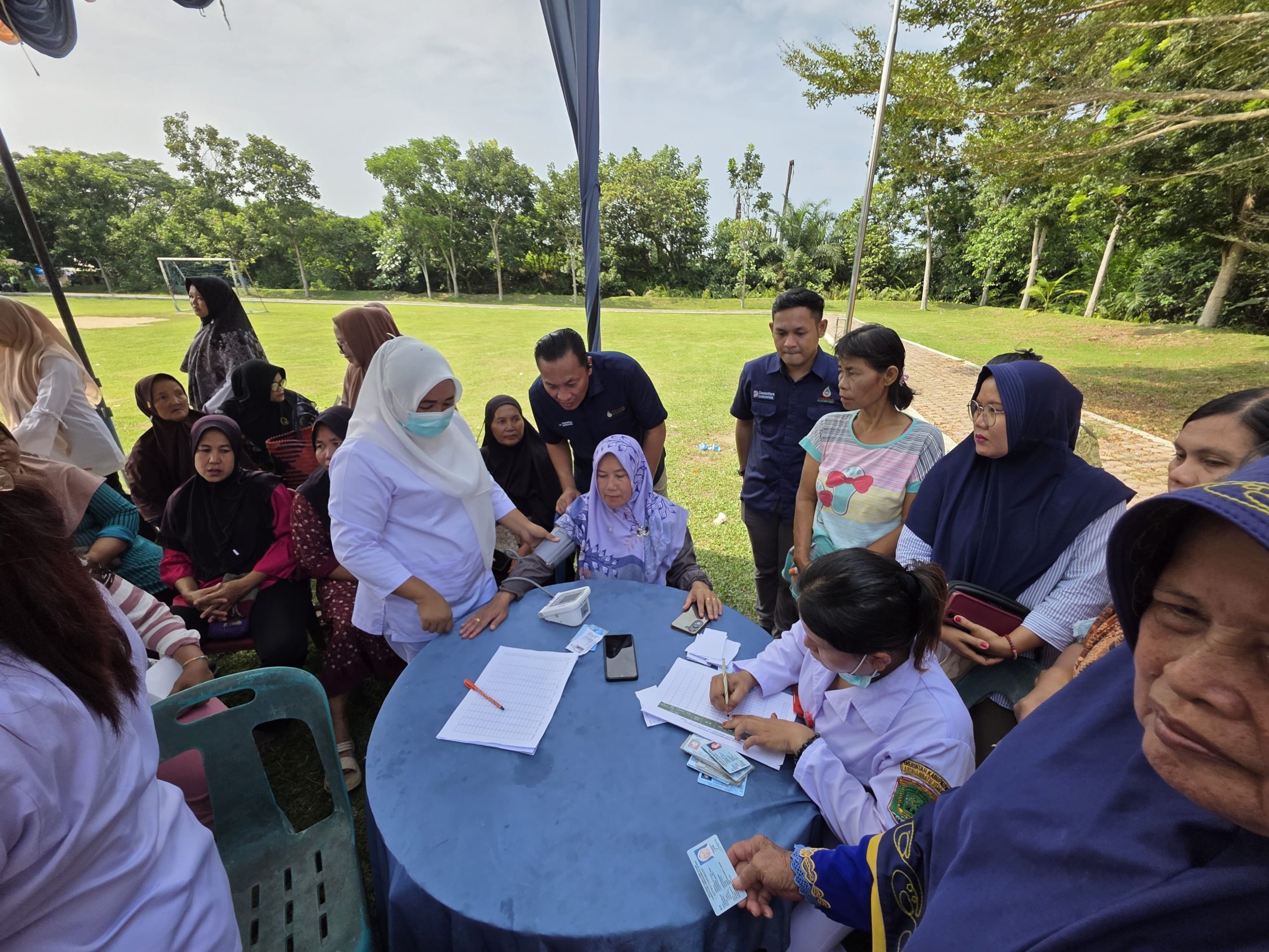 Agrinas Gelar Pasar Rakyat dan Cek Kesehatan Gratis di Desa Sukarame Labuhanbatu Utara