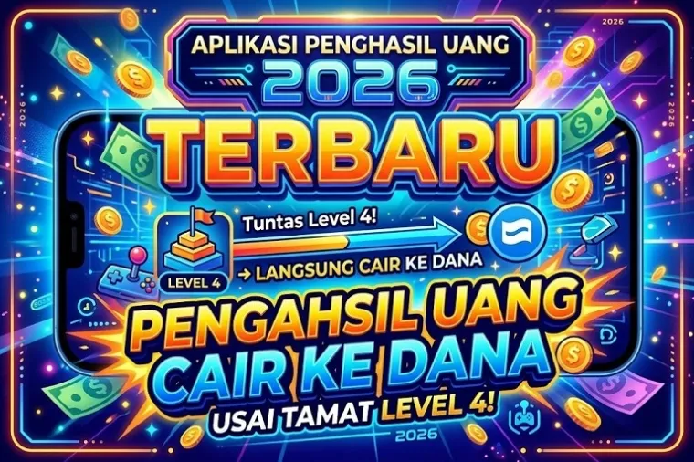 Aplikasi Penghasil Uang 2026 Rilis, Saldo Dana Cair Usai Tamat Level 4