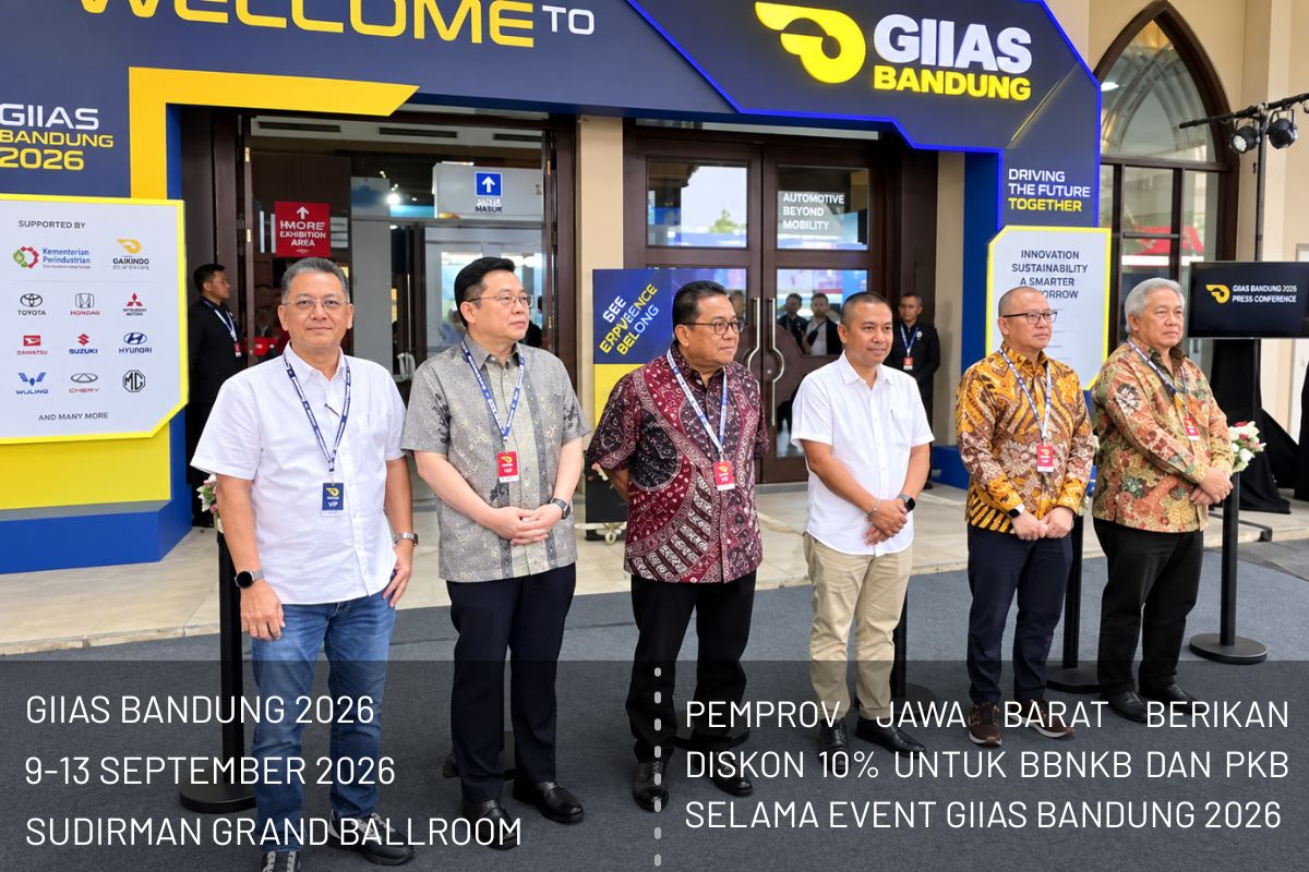 Pemprov Jabar Diskon 10 Persen Pajak Kendaraan di GIIAS Bandung 2026, Simak Syarat dan Jadwalnya