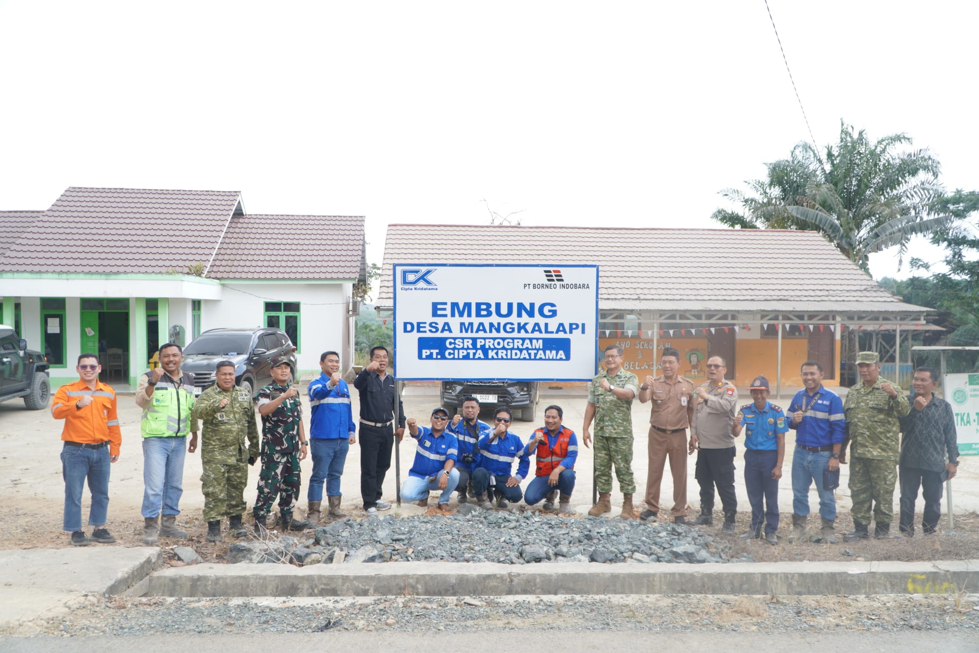 Cipta Kridatama Bangun Embung di Tanah Bumbu, Air Bersih Mengalir ke 250 Rumah Warga