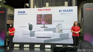 Polytron Rilis AC Kontrol Suara Tanpa Internet, Speaker, dan Proyektor Pintar