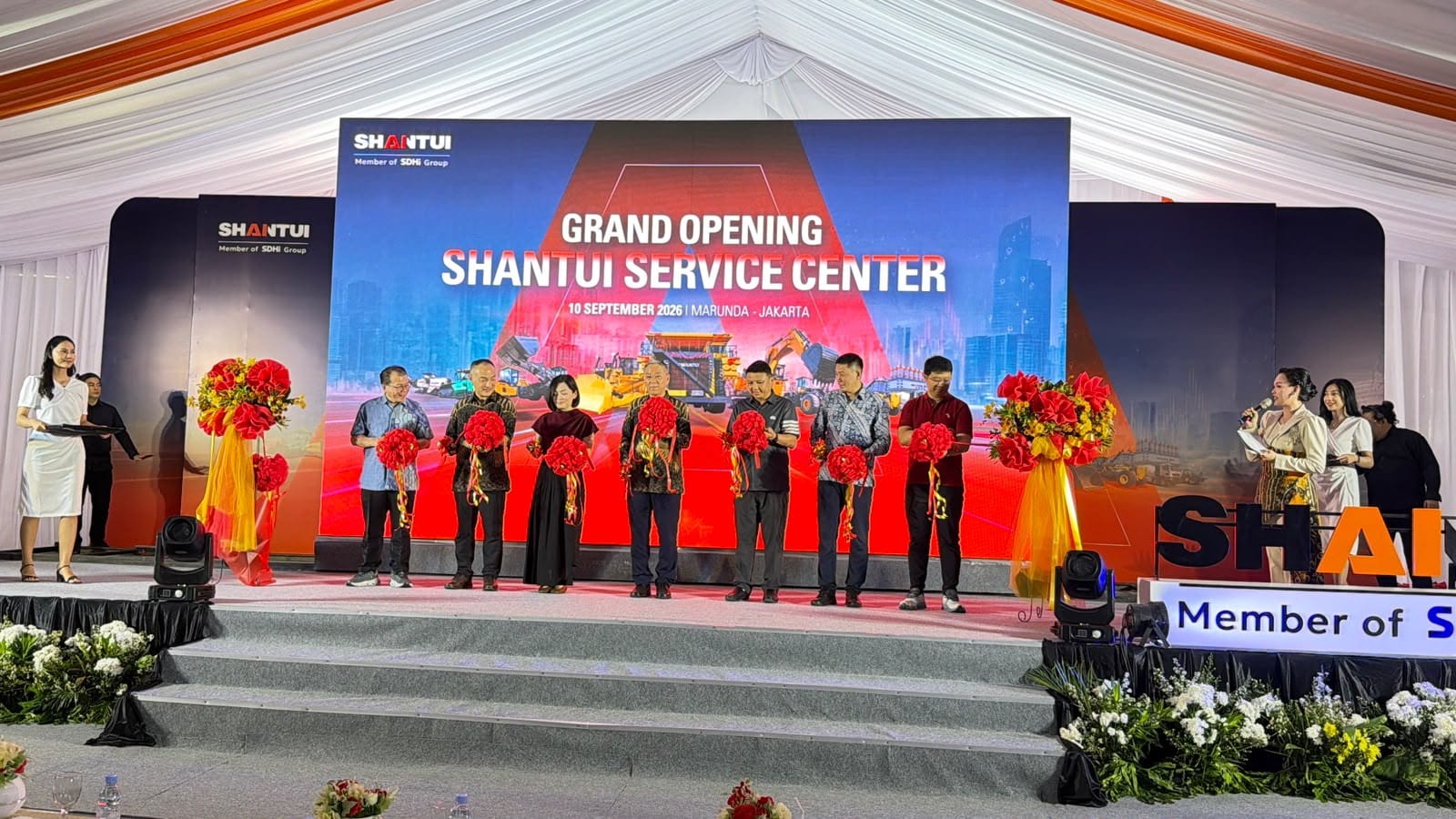 Shantui Resmikan Service Center Marunda, Perkuat Layanan Purna Jual
