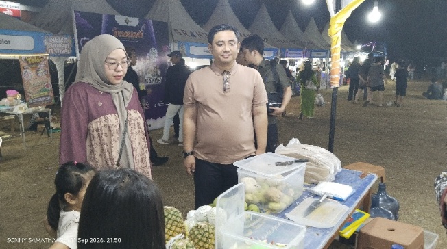 Wakil Wali Kota Metro Belanja Jajanan di MCF, 50 Tenant UMKM Ikut Terlibat