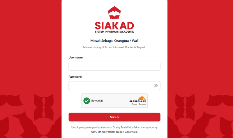 Orang Tua Mahasiswa UNG Kini Bisa Pantau IPK dan Kehadiran Anak Lewat Fitur SIAKAD