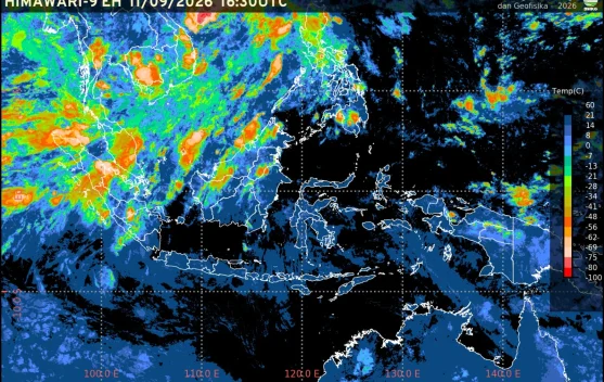 BMKG Prakiraan Cuaca 12 September 2026: Bengkulu Hujan Ringan, 6 Ibu Kota Provinsi Berawan Tebal
