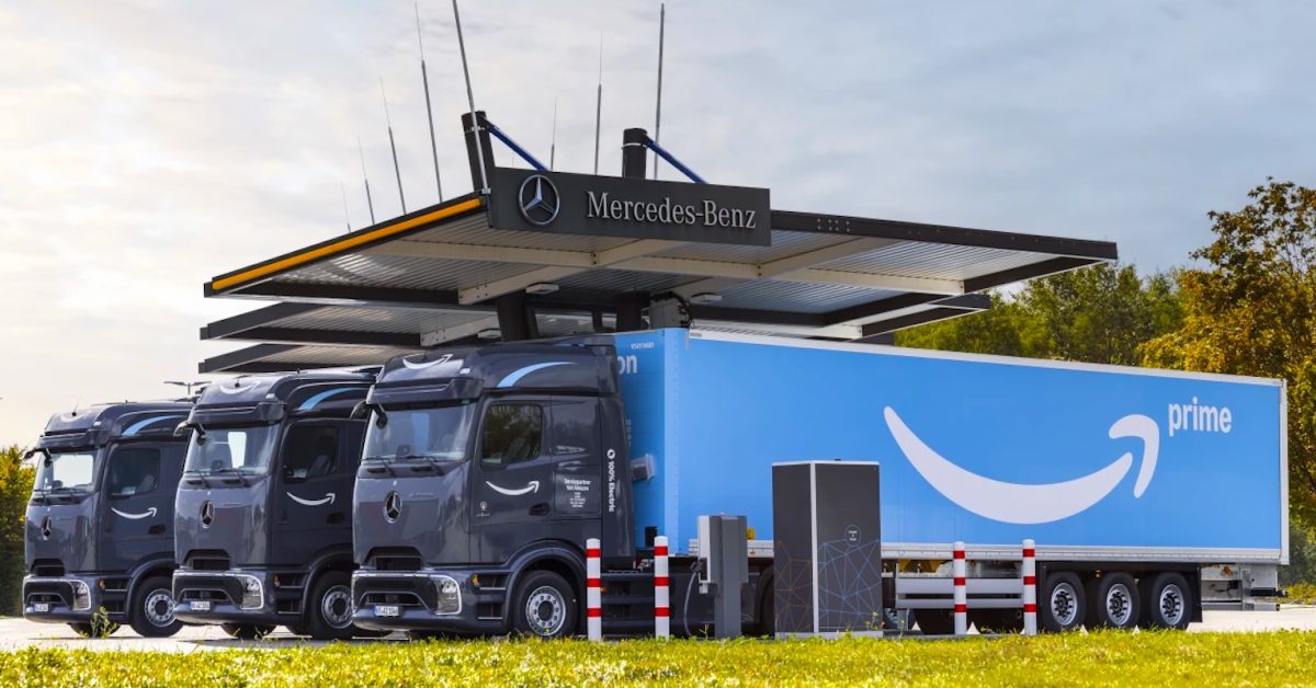 Amazon Operasikan 50 Truk Listrik Mercedes-Benz eActros di Jerman