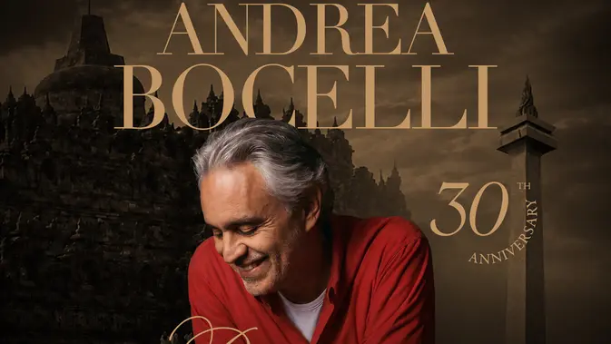 Andrea Bocelli Konser di Borobudur dan Jakarta, Rayakan 30 Tahun Album Romanza