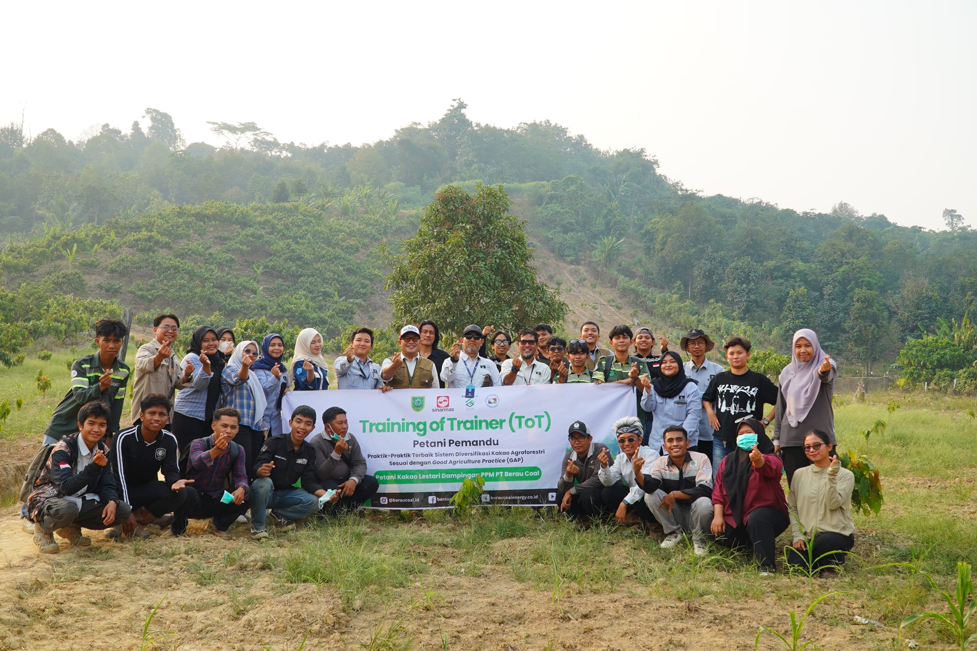 Berau Coal Latih 40 Petani Pemandu Kakao, Dampingi 850 Hektare Kebun