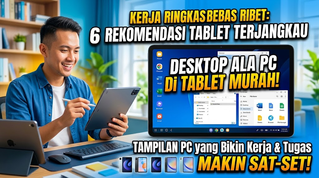 6 Tablet Terjangkau Tampilan Desktop Ala PC untuk Kerja Ringkas
