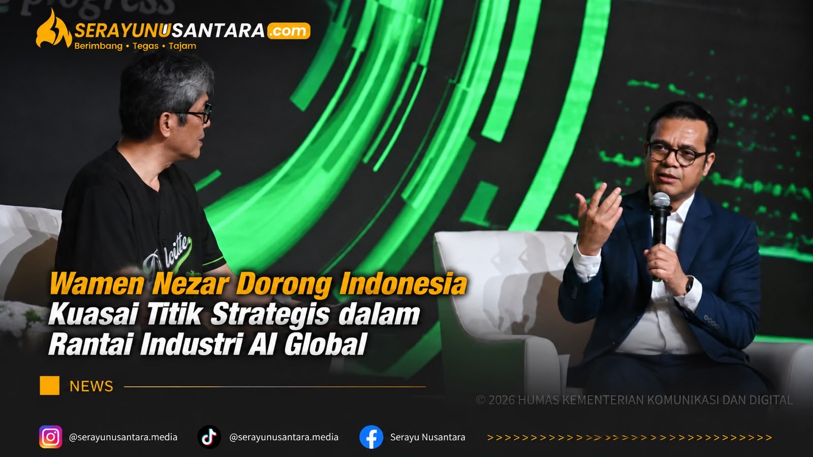 Wamen Komdigi Dorong Indonesia Masuk Rantai Industri AI, Bukan Sekadar Pasar