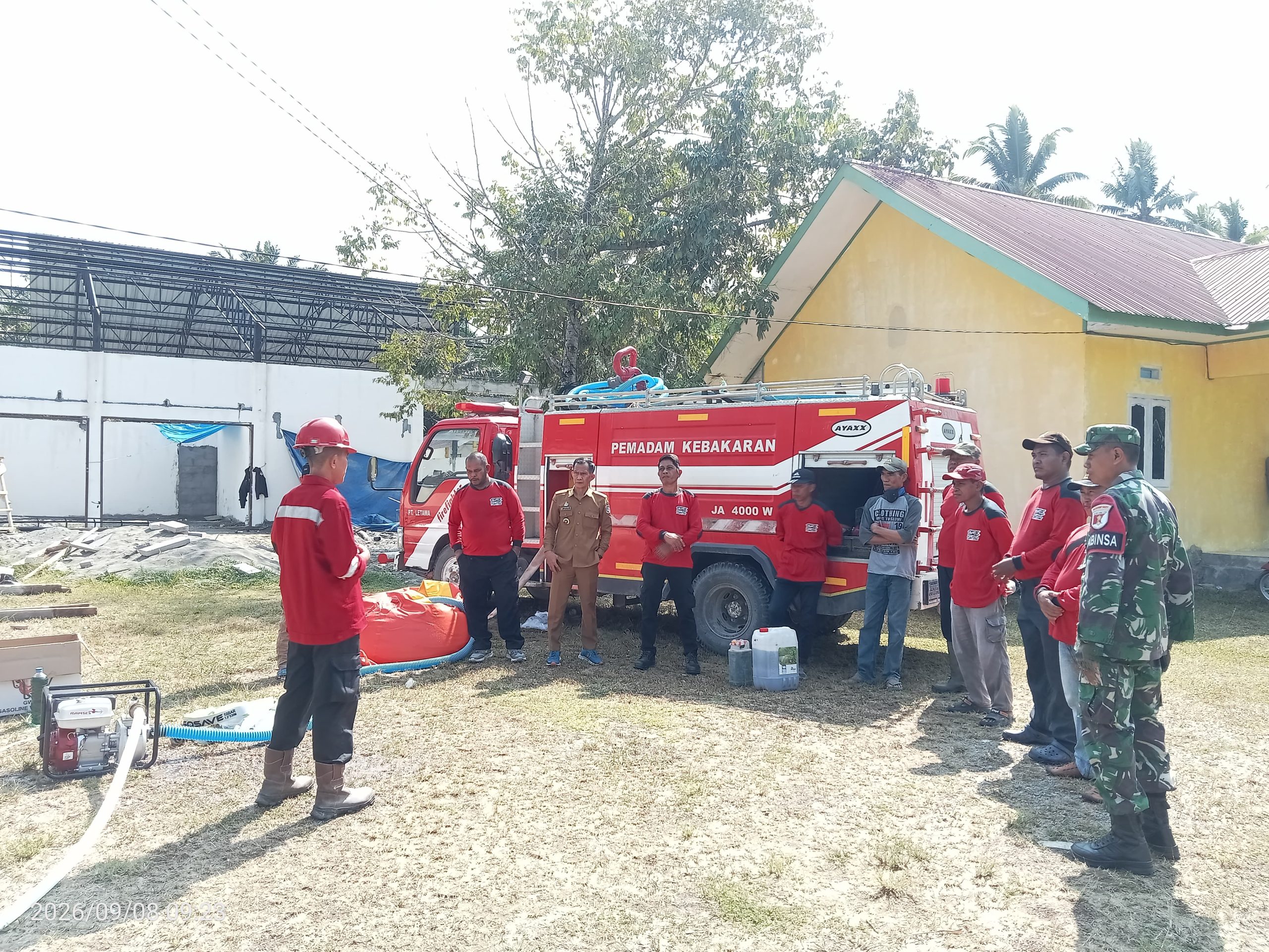 PT Letawa Latih 40 Warga Tikke Raya Pasangkayu Cegah Karhutla, Siapkan Patroli Drone 24 Jam