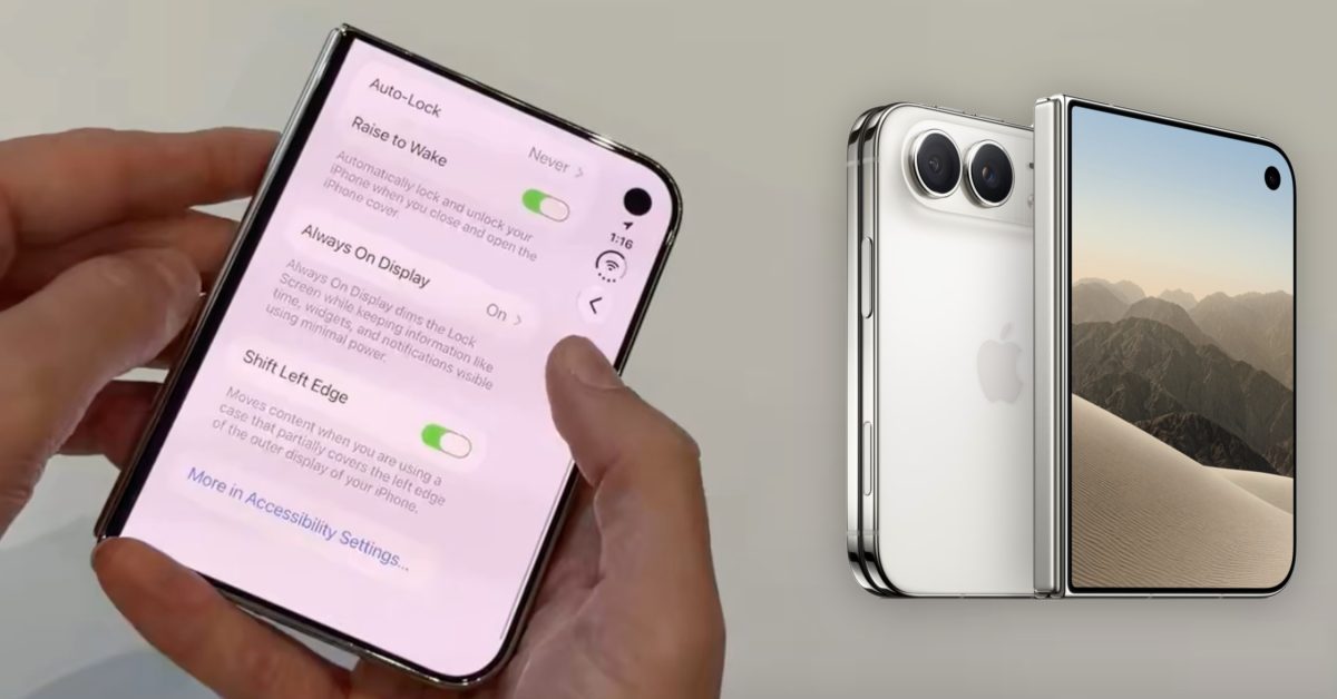 iPhone Duo Punya Opsi Tambah Bezel Palsu di Layar Luar