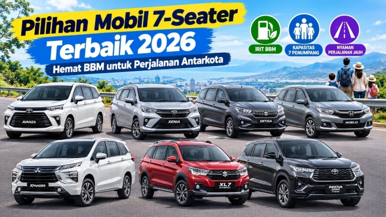 Pilihan Mobil 7-Seater Terbaik 2026 untuk Perjalanan Antarkota yang Hemat BBM