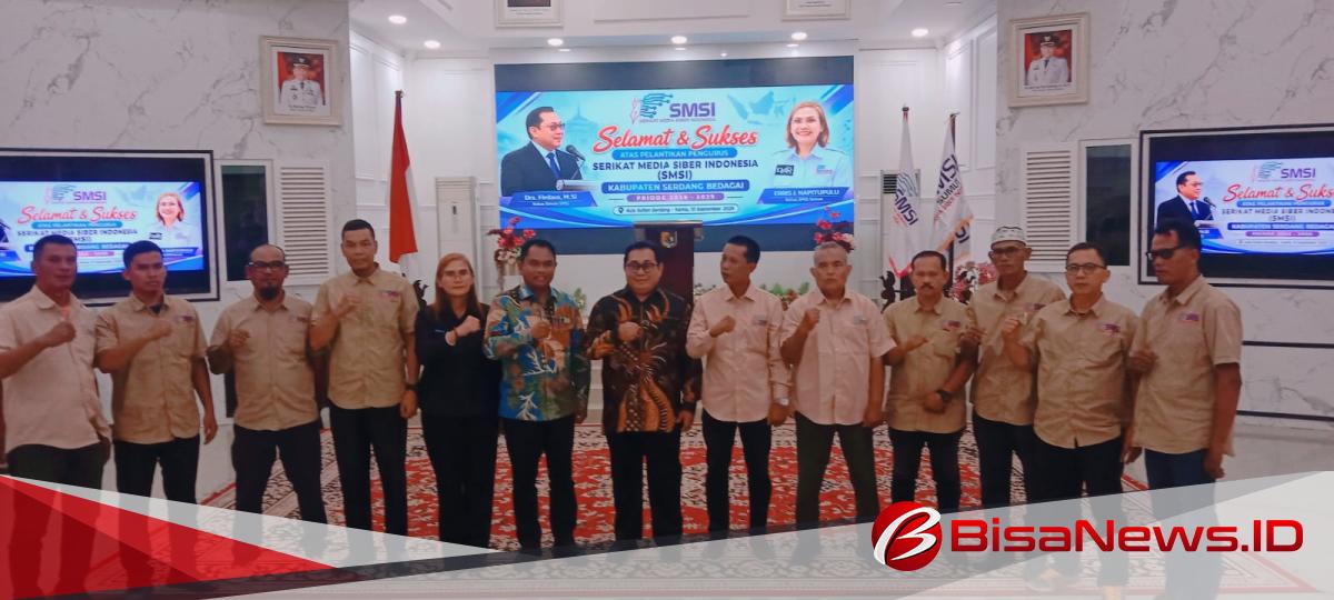 Pertumbuhan Ekonomi Sergai 5,96 Persen Klaim Tertinggi di Sumut, Forwaka Hadiri Pelantikan SMSI