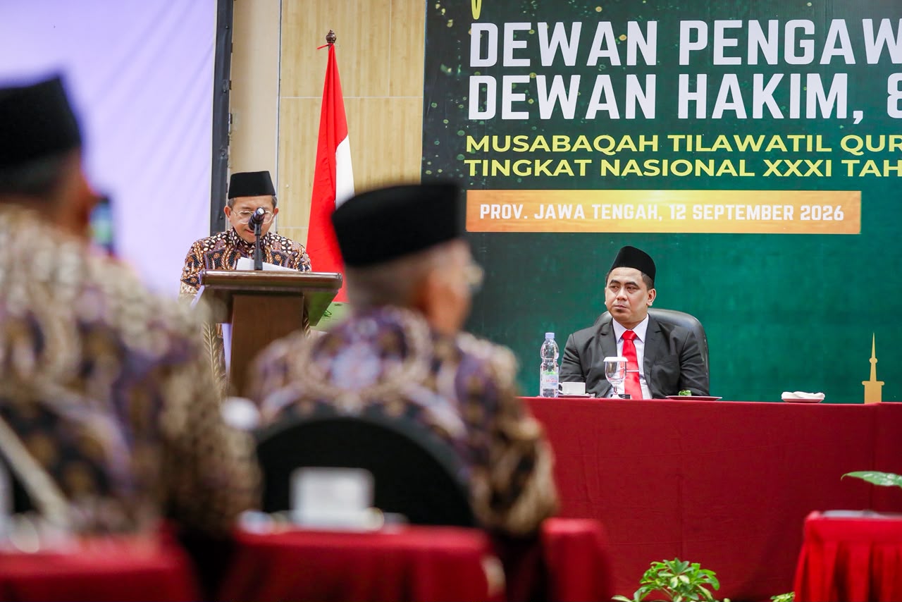 Menag Nasaruddin Umar Kukuhkan 162 Pengawas dan Hakim MTQ Nasional XXXI di Semarang, Dorong Standar Penjurian Mendunia