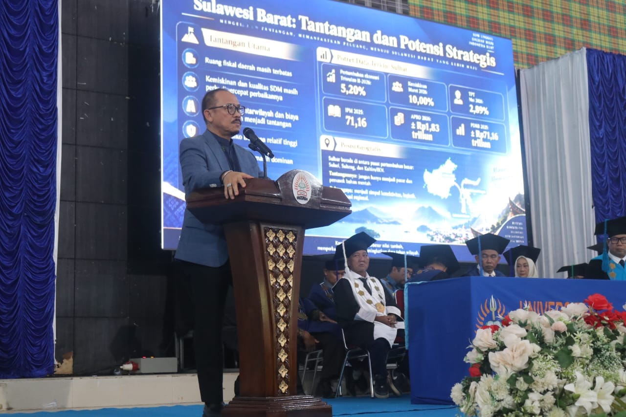 Gubernur Sulbar Suhardi Duka Beri 50 Kuota Beasiswa untuk Mahasiswa Unasman Polman