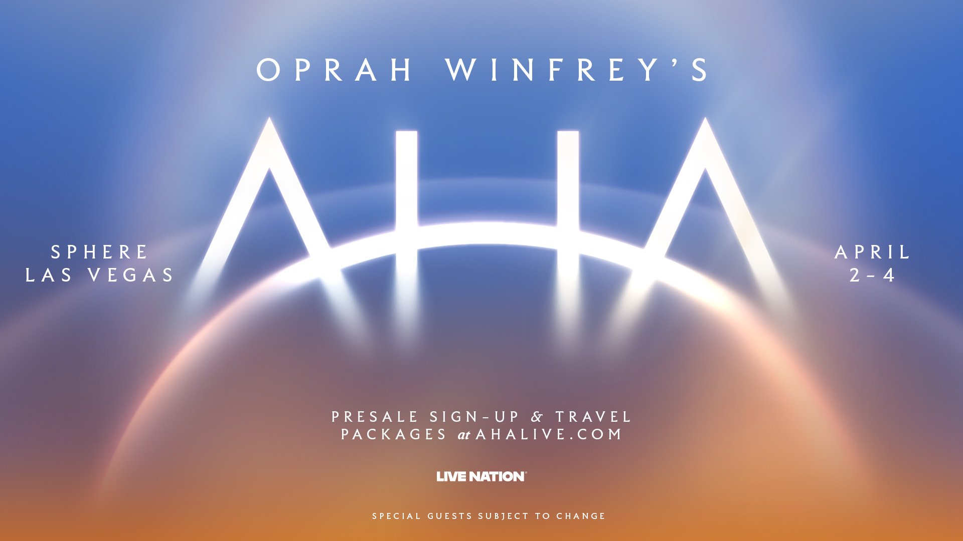 Oprah Winfrey Bawa AHA ke Sphere Las Vegas, Tayang 2-4 April
