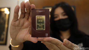 Harga Emas Antam Turun Rp 2.000 ke Rp 2.602.000 per Gram