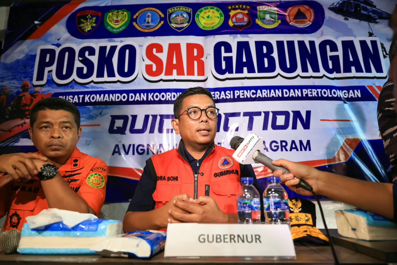 Hari Keenam Pencarian Speedboat Selat Sunda, Gubernur Banten Minta Basarnas Pertimbangkan Perpanjangan Operasi SAR