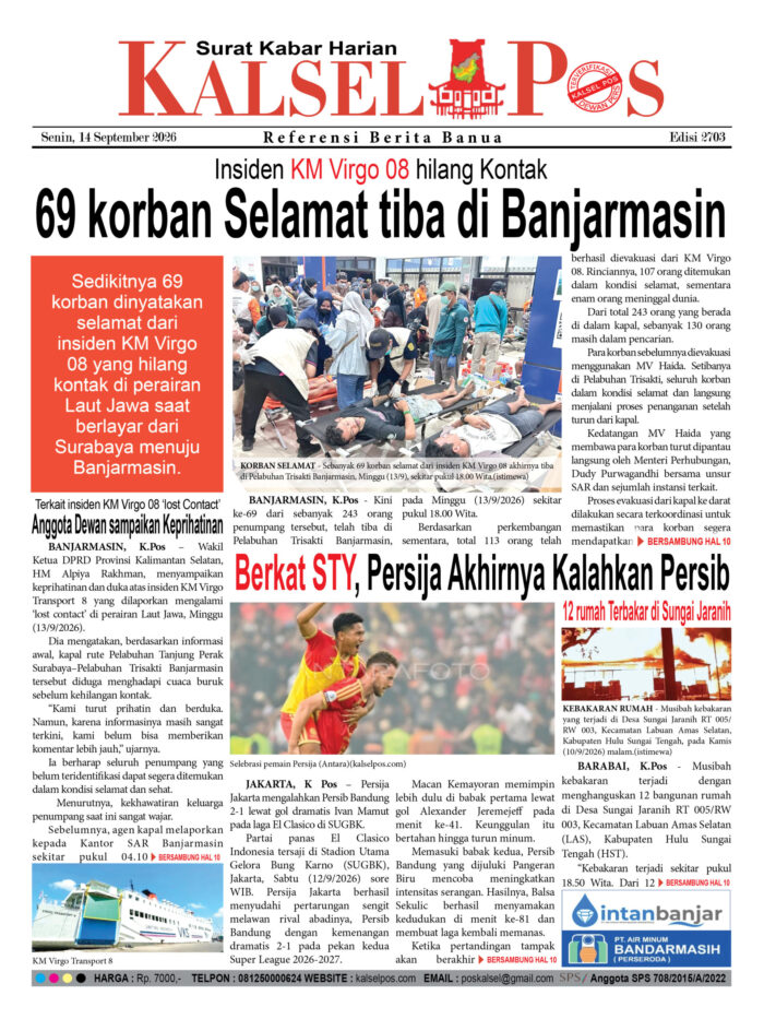 69 Korban Selamat KM Virgo 08 Tiba di Banjarmasin Usai Hilang Kontak, Anggota Dewan Sampaikan Keprihatinan