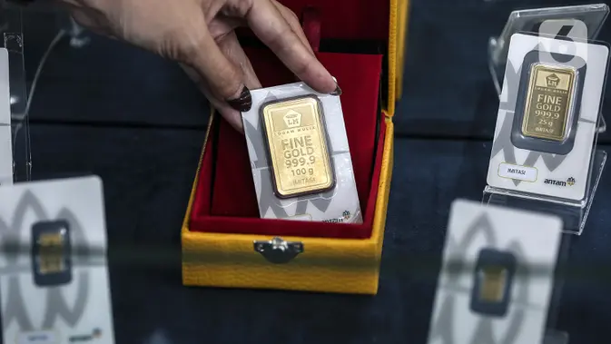 Harga Emas Antam Turun Rp 2.000 Jadi Rp 2.602.000 per Gram