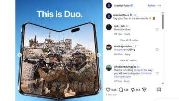 Angkatan Udara Israel Tiru Desain iPhone Duo, Picu Seruan Boikot Apple