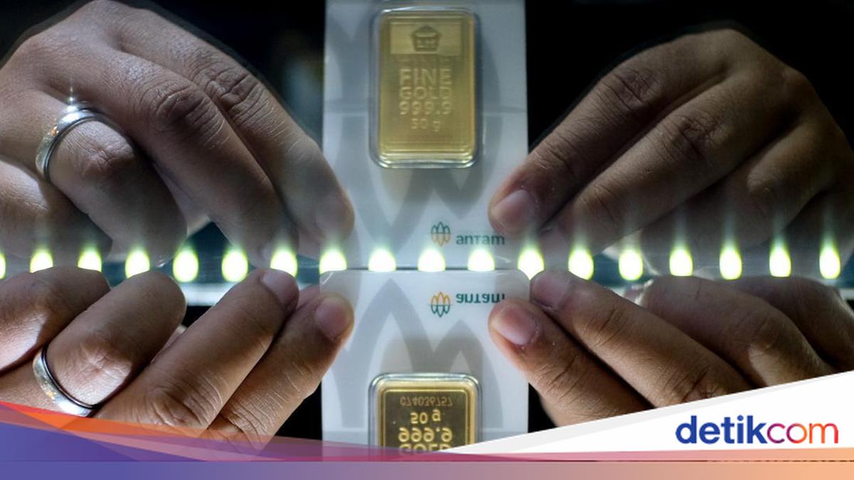 Harga Emas Antam Turun Rp 10.000 ke Rp 2.592.000 per Gram
