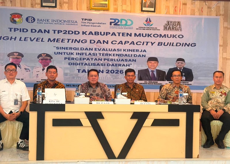 Pemkab Mukomuko Perkuat Sinergi TPID dan TP2DD, Bupati Choirul Huda Soroti Pasokan Cabai dan Digitalisasi Harga