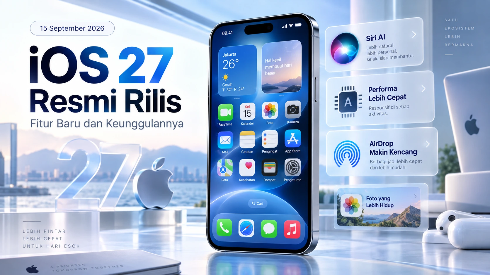 iOS 27 Resmi Dirilis, Siri AI hingga Performa iPhone Lama Melonjak