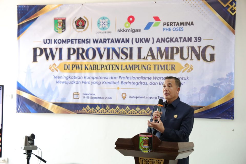 PWI Lampung Gelar UKW Madya Angkatan ke-39 di Lampung Timur, 16 Wartawan Ikut Uji Kompetensi