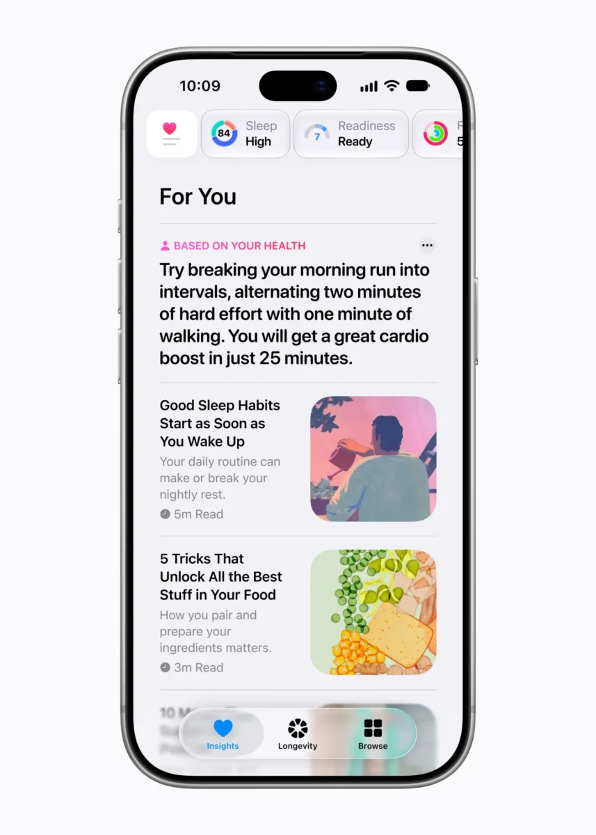 Apple Rombak Aplikasi Health, Hadirkan Fitur Health Age dan Tes 50 Biomarker