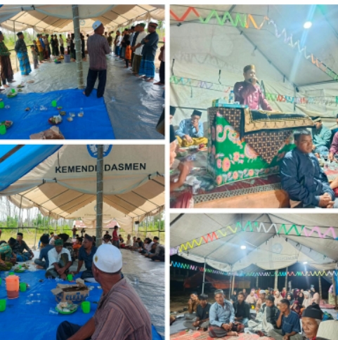 Warga Dusun Sarah Raja Aceh Timur Rayakan Maulid di Tenda Sekolah Darurat Pascabanjir, Hadirkan Penceramah dari Bener Meriah